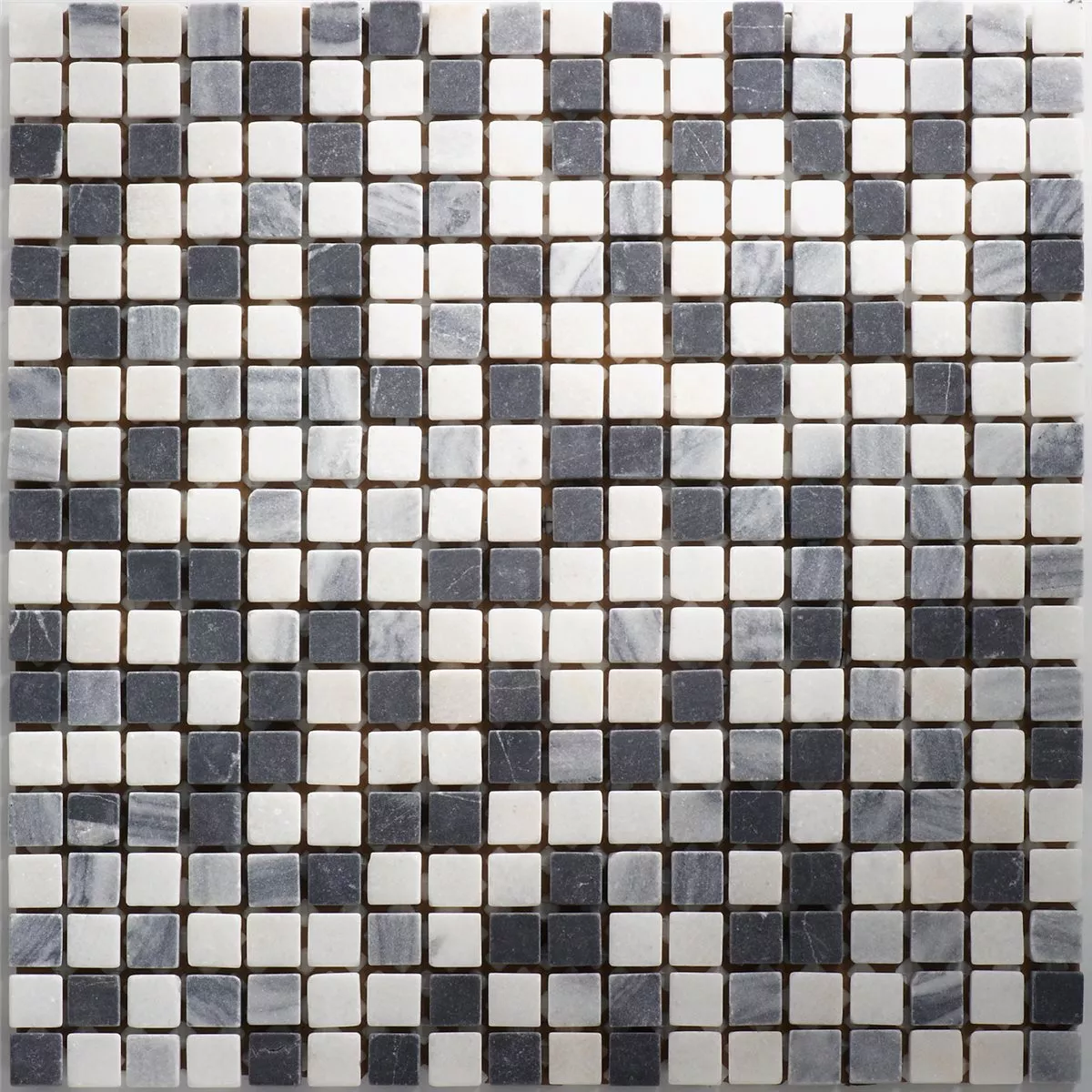 Mozaik Pločice Mramor 15x15x8mm Crna Mix