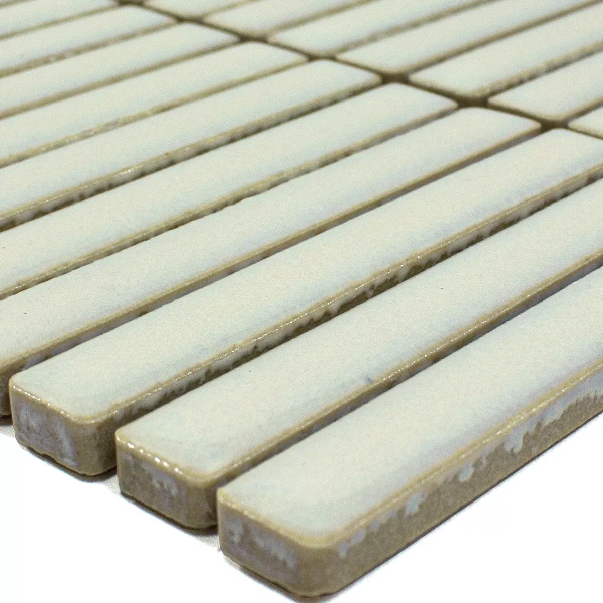 Mozaik Pločice Wallachia Svjetlosiva Sjajne 12x92x8 mm