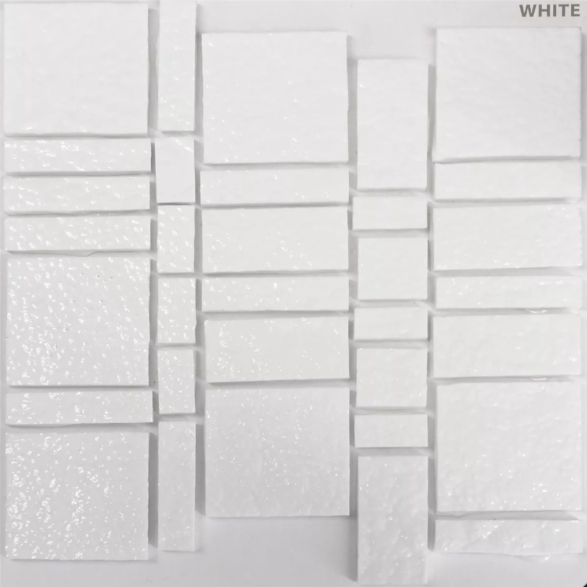 Staklene Pločice Trend Recikliranje Mozaik Liberty White