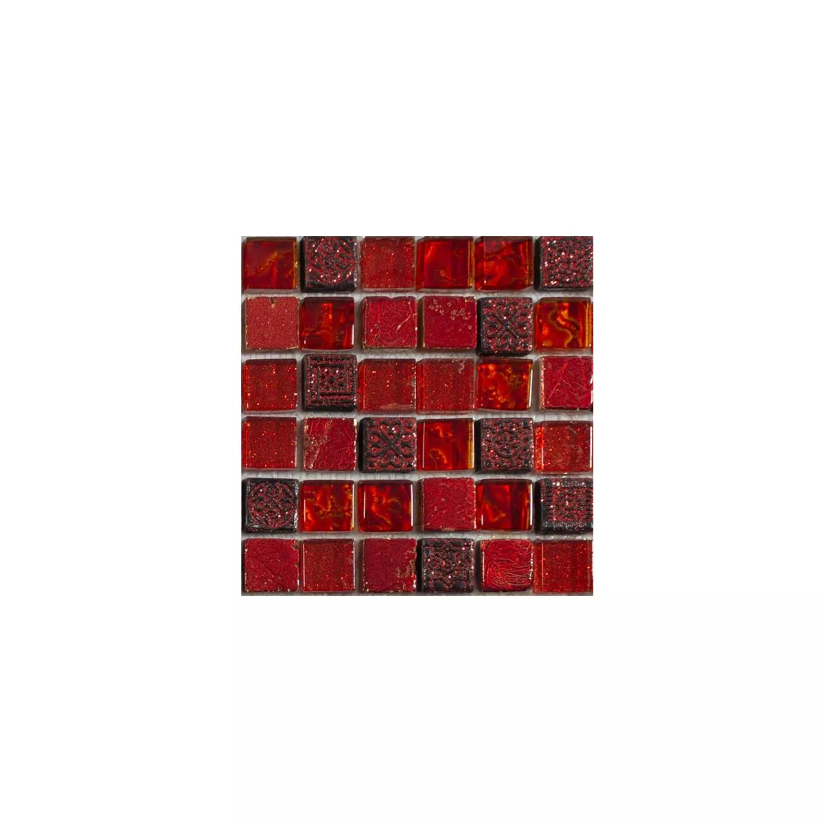 Uzorak Stakleni Mozaik Pločice Od Prirodnog Kamena Cleopatra Crvena