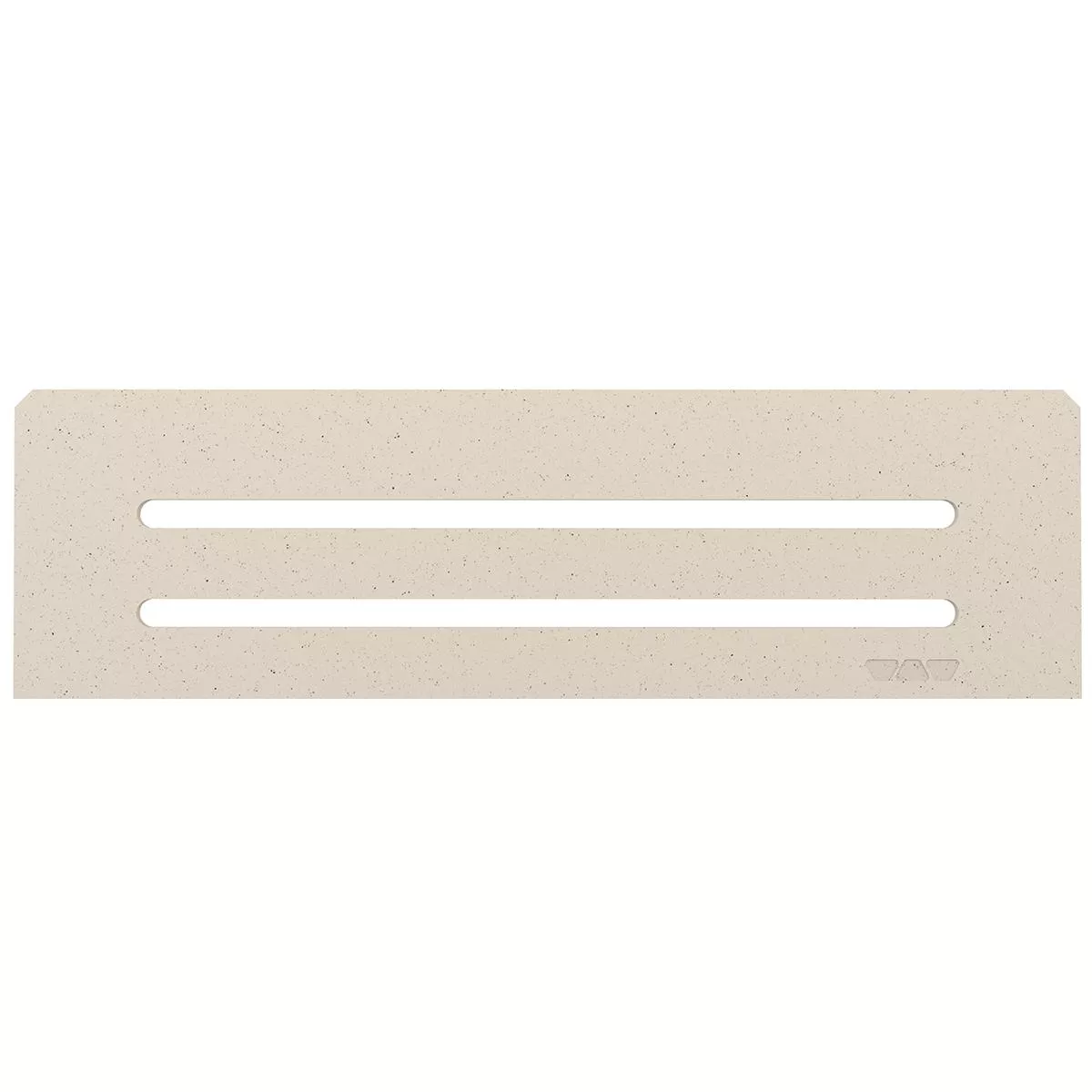 Zidna polica Schlüter pravokutna 30x8,7 cm Wave bjelokost