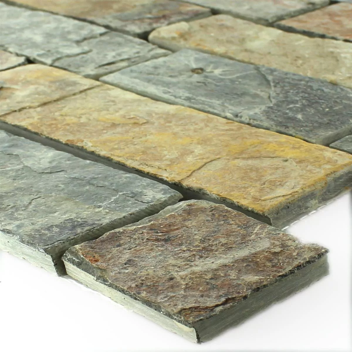 Mozaik Pločice Škriljevac Gidley Rđa Smeđa Brick