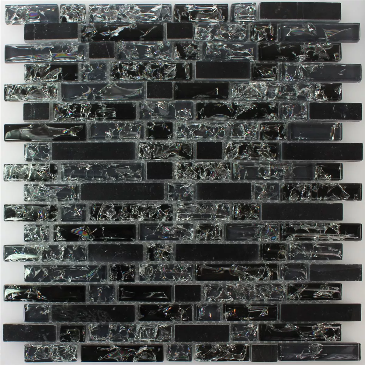 Mozaik Pločice Staklo Kompozitne Obloge Od Prirodnog Kamena Stakleni Krš Crna