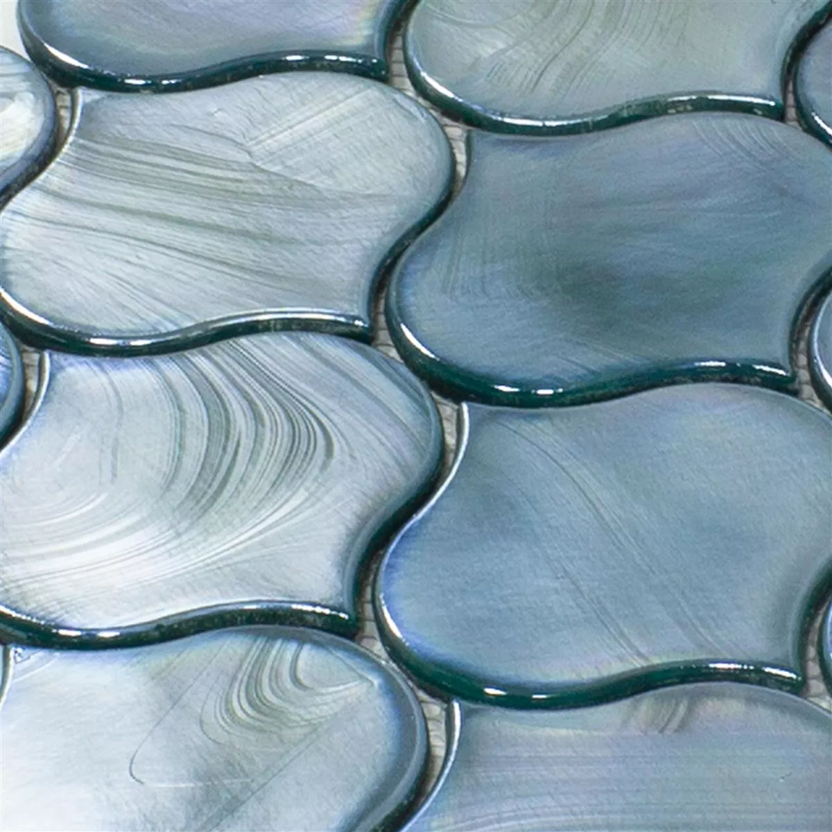 Stakleni Mozaik Pločice Andalucia Arabesque Morsko Zelena