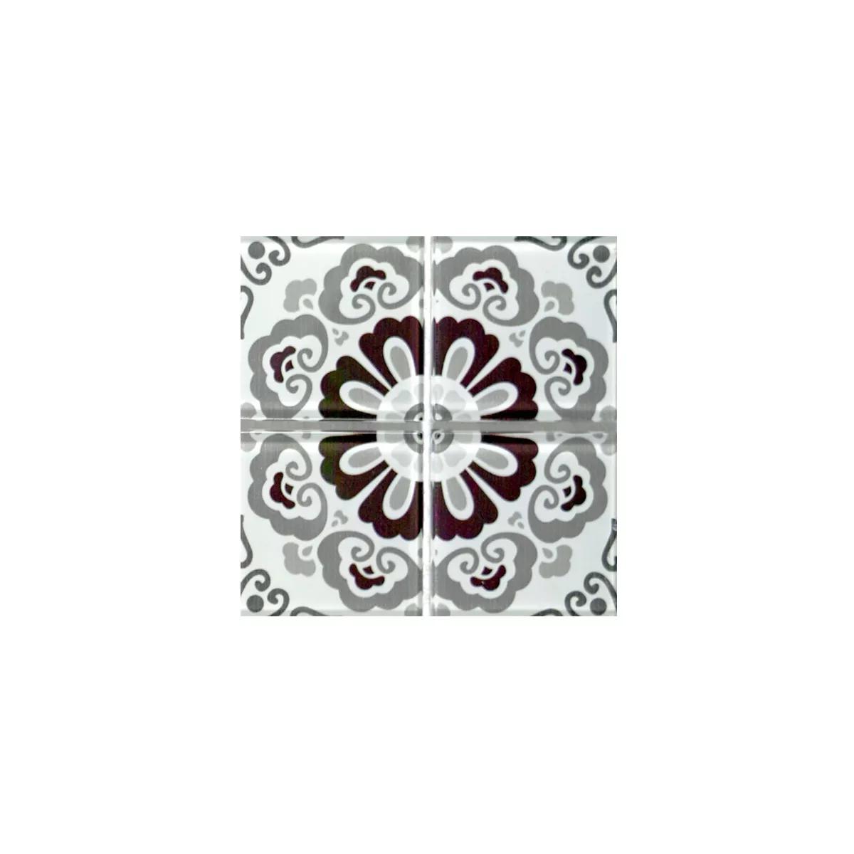 Uzorak Stakleni Mozaik Retro Pločice India Vintage Zaltana