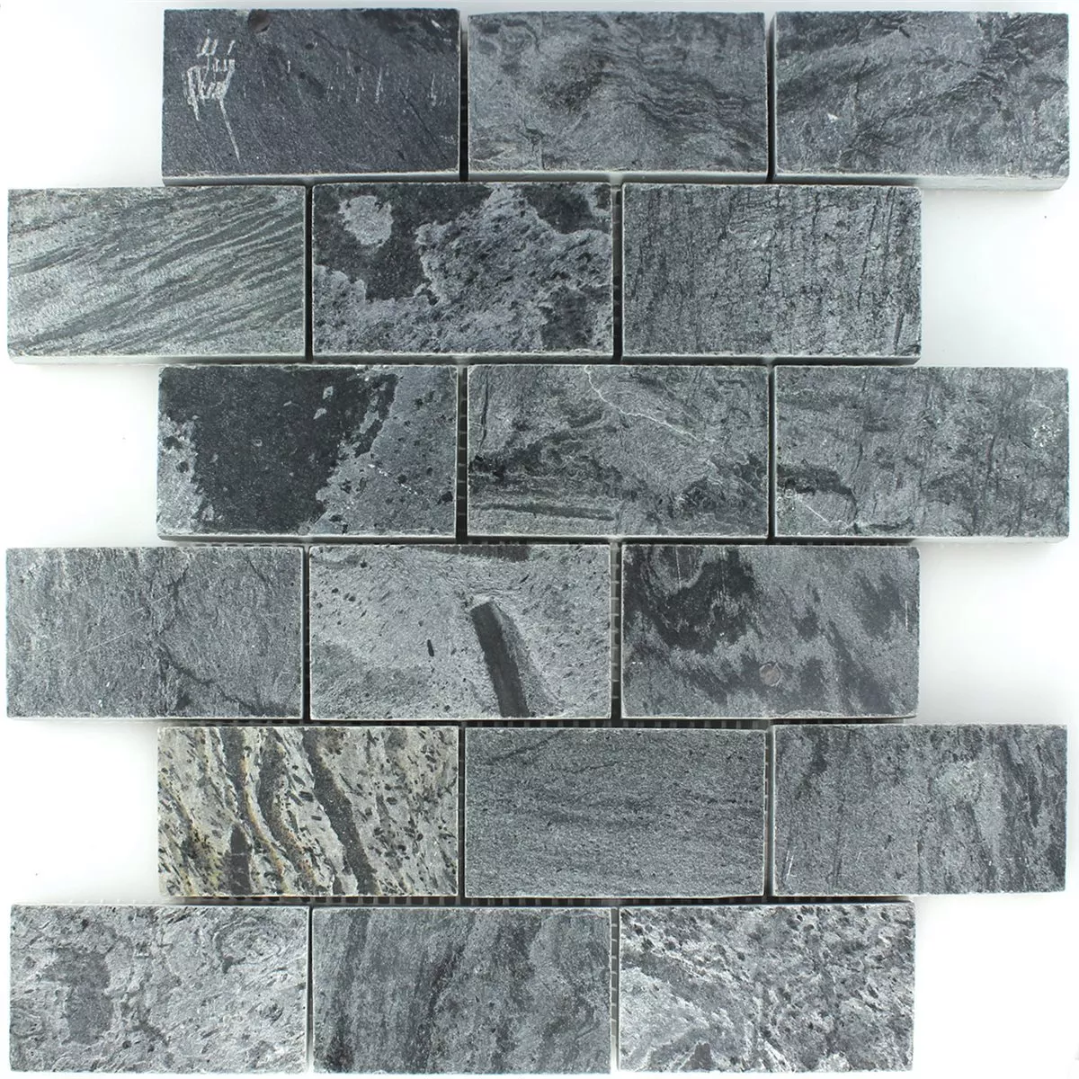 Mozaik Pločice Kvarcit Prirodni Kamen Poliran 50x100x10mm