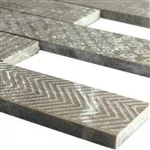 Mramor Prirodni Kamen Pruge Mozaik Pločice Grover Smeđa