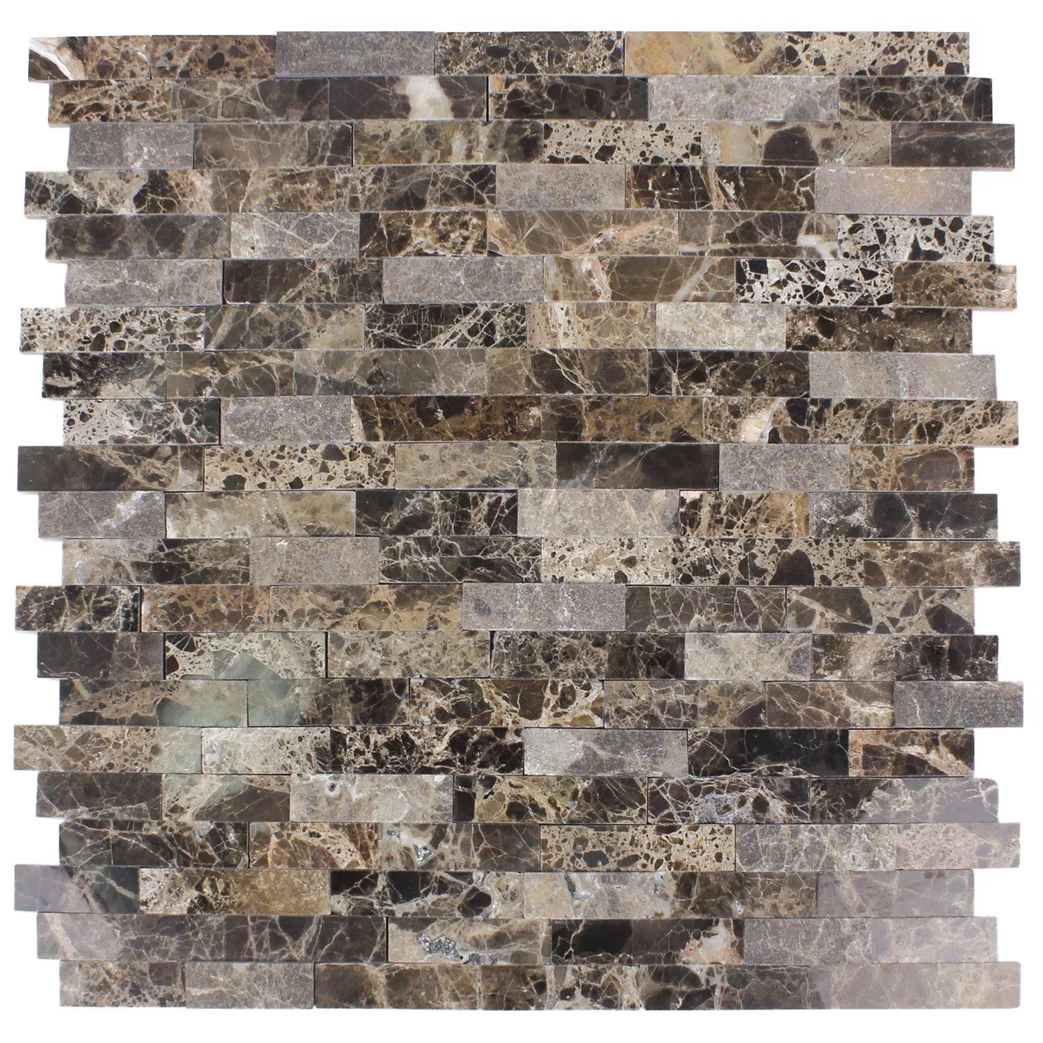 Mozaik Pločice Prirodni Kamen Coronel Samoljepljiv Emperador