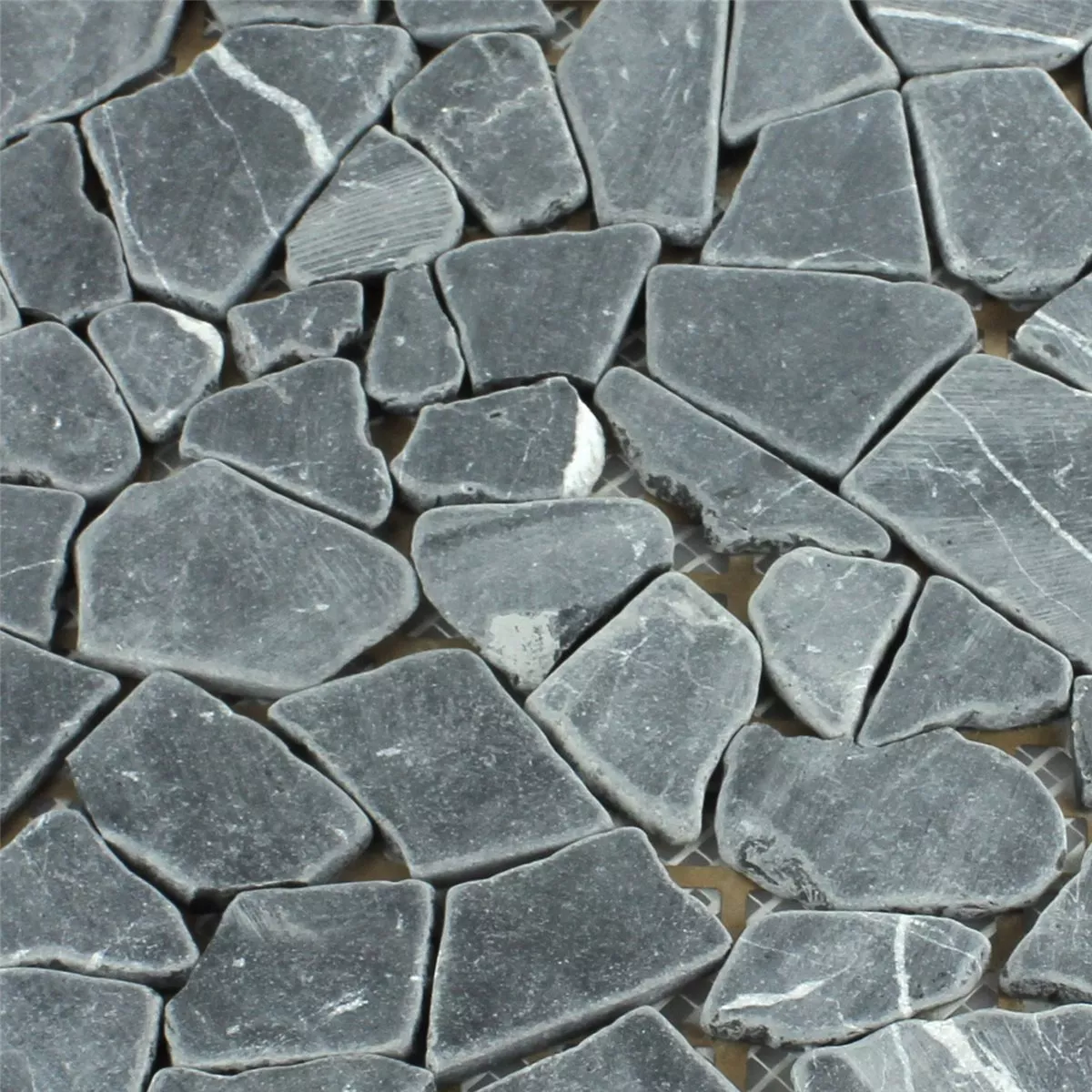 Uzorak Mozaik Pločice Lomljeni Mramor Nero Carrara