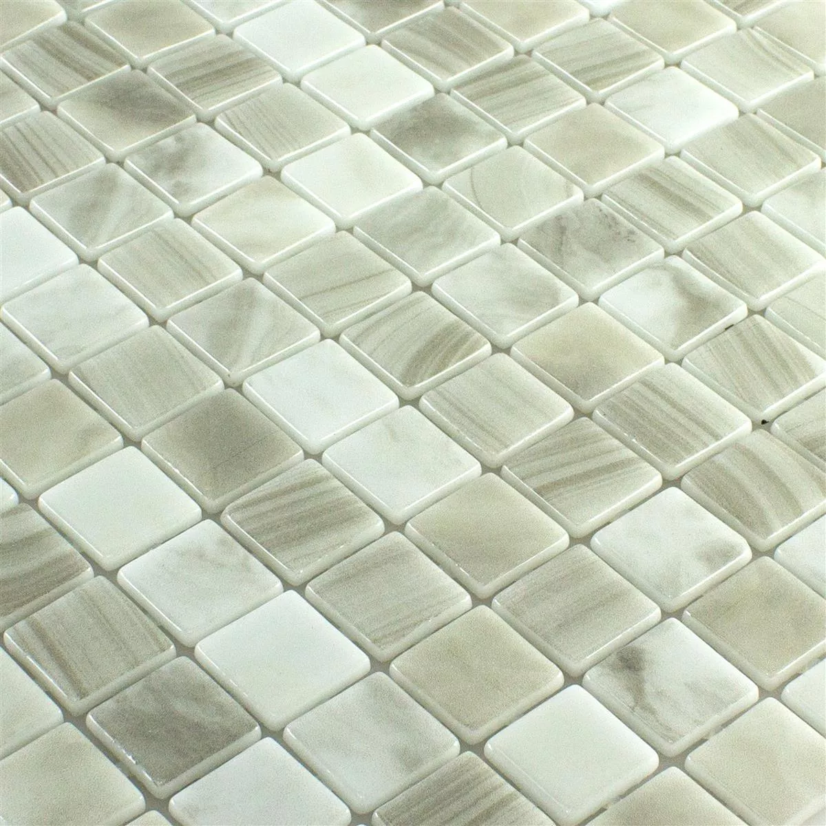 Mozaik Staklo Za Bazene Baltic Bež 25x25mm