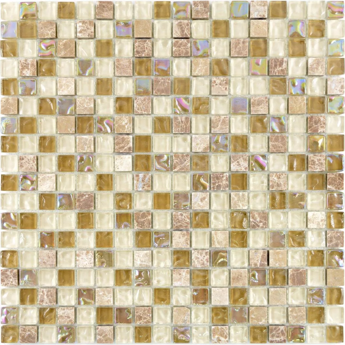 Uzorak Stakleni Mozaik Pločice Od Prirodnog Kamena Nexus Svjetlosmeđa Bež