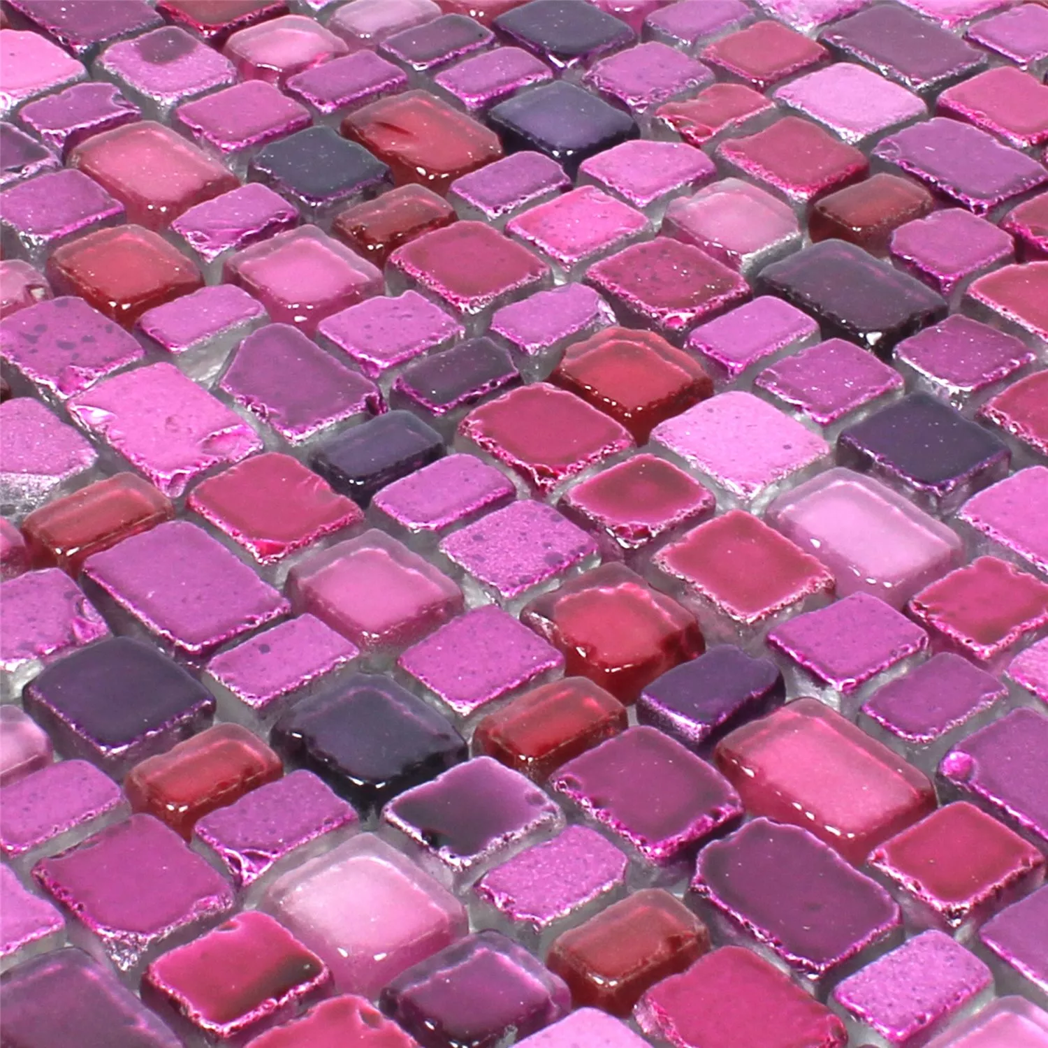 Mozaik Pločice Staklo Roxy Ljubičasta