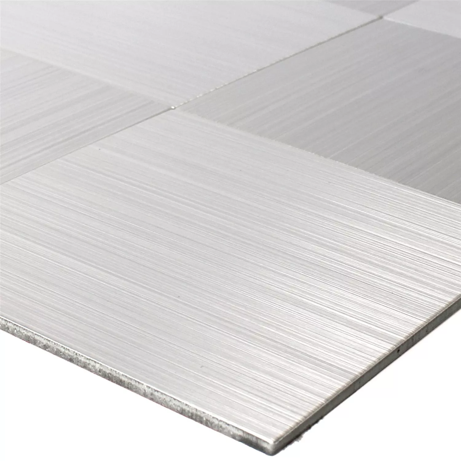 Mozaik Pločice Metal Samoljepljiv Mikros Srebrna Kvadrat 100