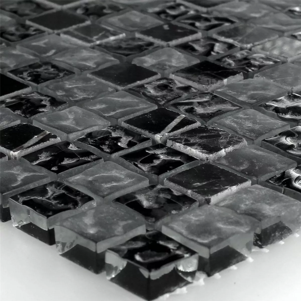Mozaik Pločice Staklo Mramor Zambia Rebrast 15x15x8mm