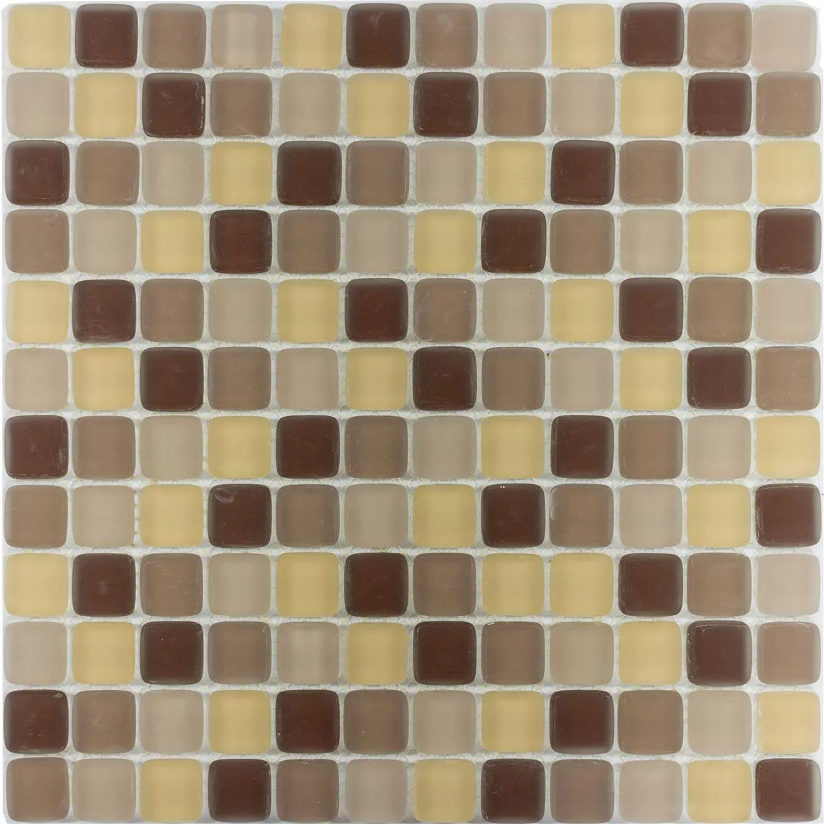 Stakleni Mozaik Pločice Ponterio Frosted Smeđa Mix