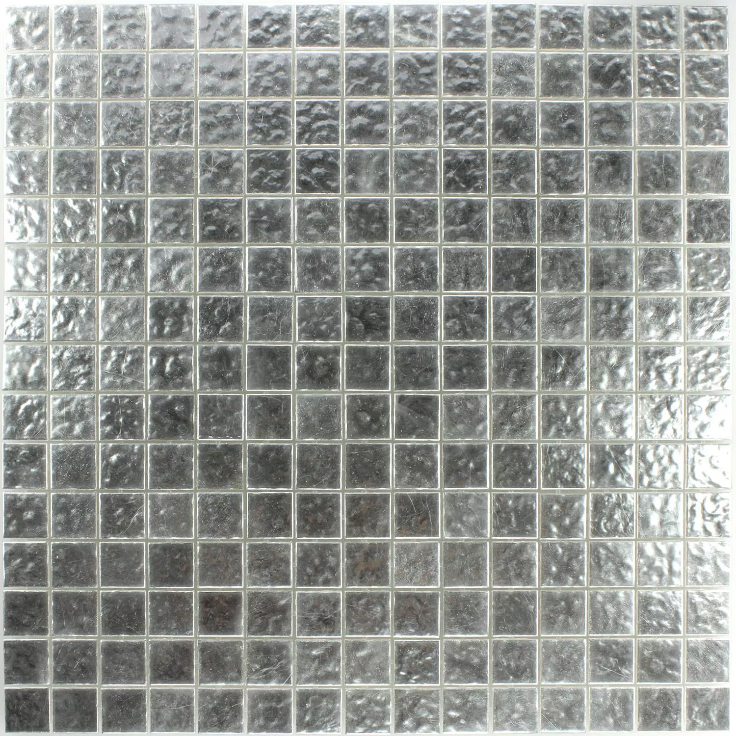 Mozaik Pločice Trend-Vi Staklo Bijela Zlatna 24 Karat Valovit 2x2cm
