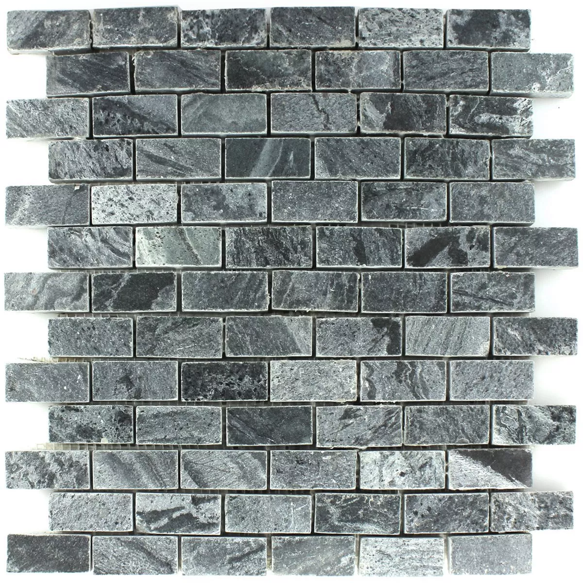 Mozaik Pločice Kvarcit Prirodni Kamen Poliran 25x50x10mm
