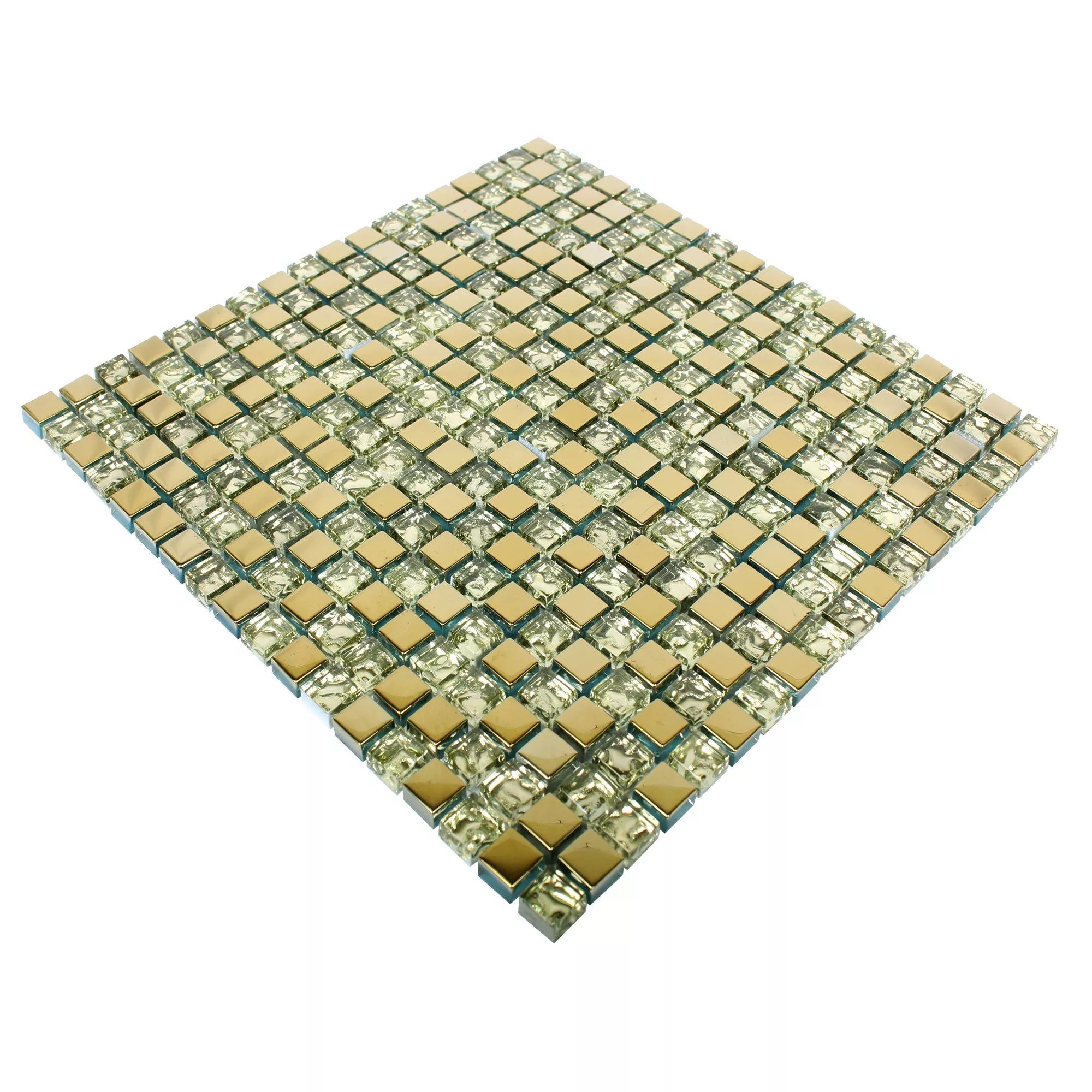 Uzorak Stakleni Mozaik Pločice Moldau Zlatna
