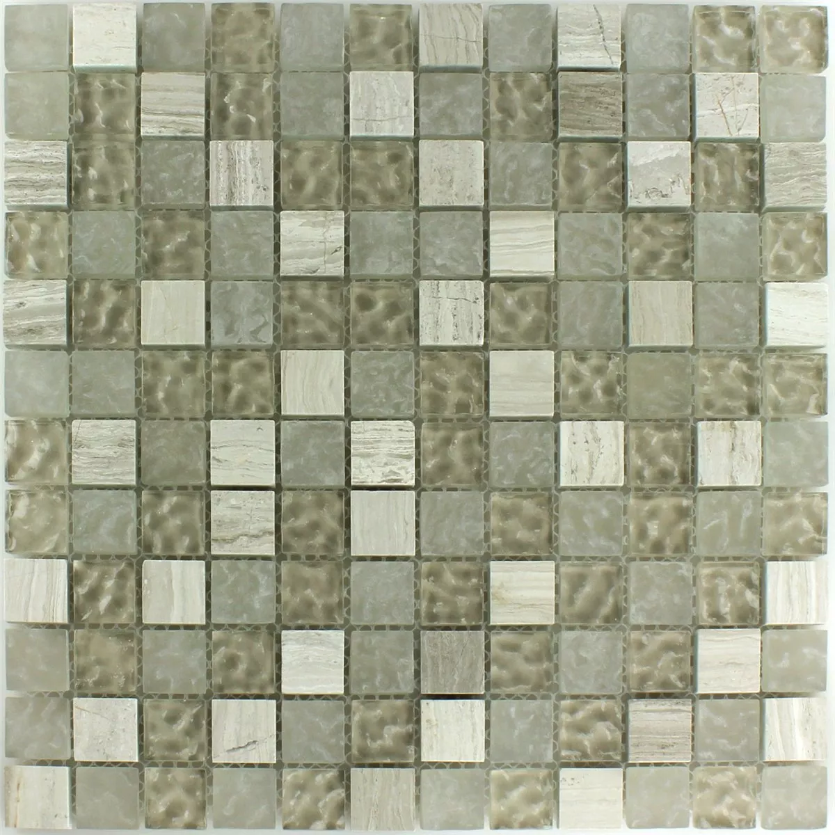 Mozaik Pločice Staklo Mramor Burlywood 23x23x8mm Lomljen