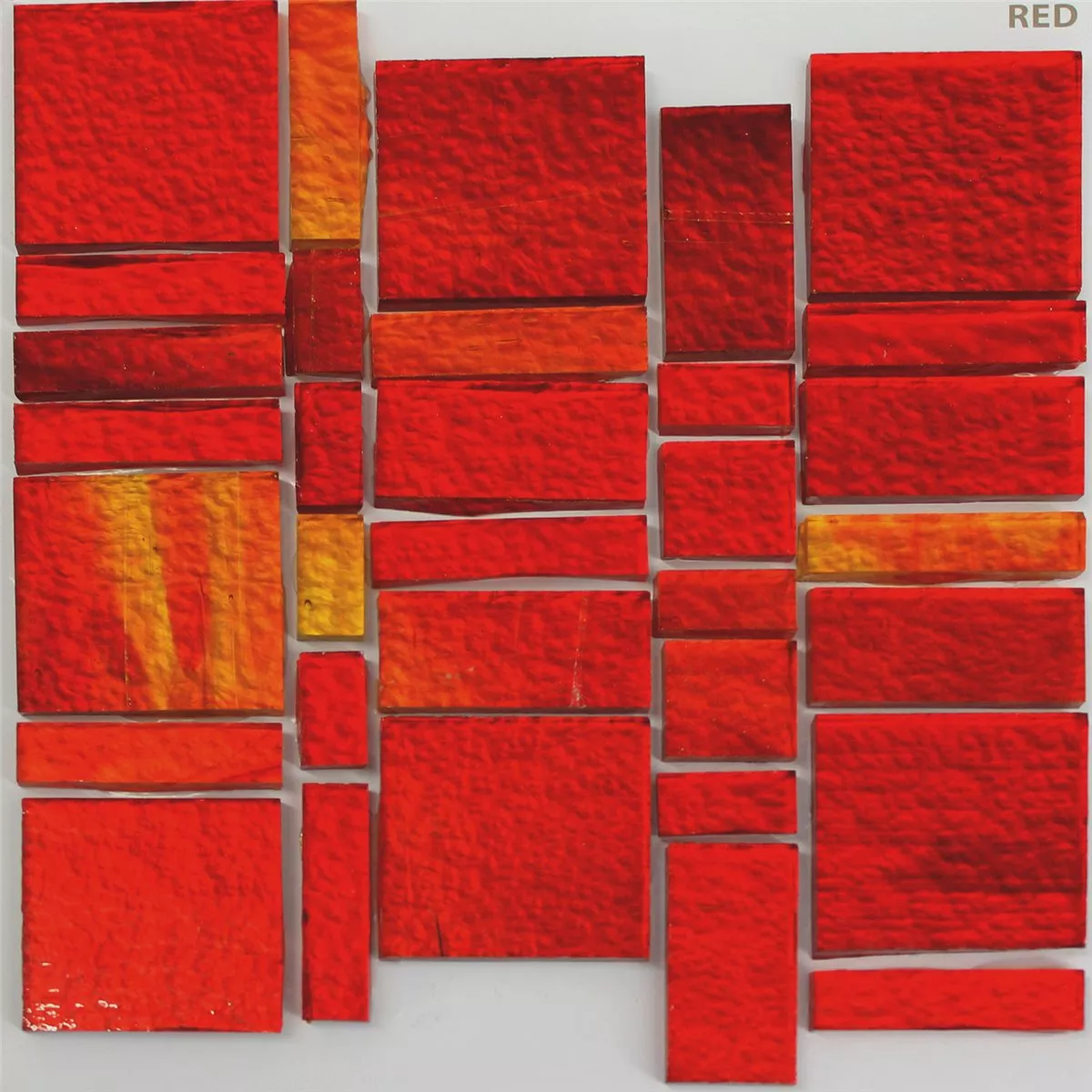 Staklene Pločice Trend Recikliranje Mozaik Liberty Red