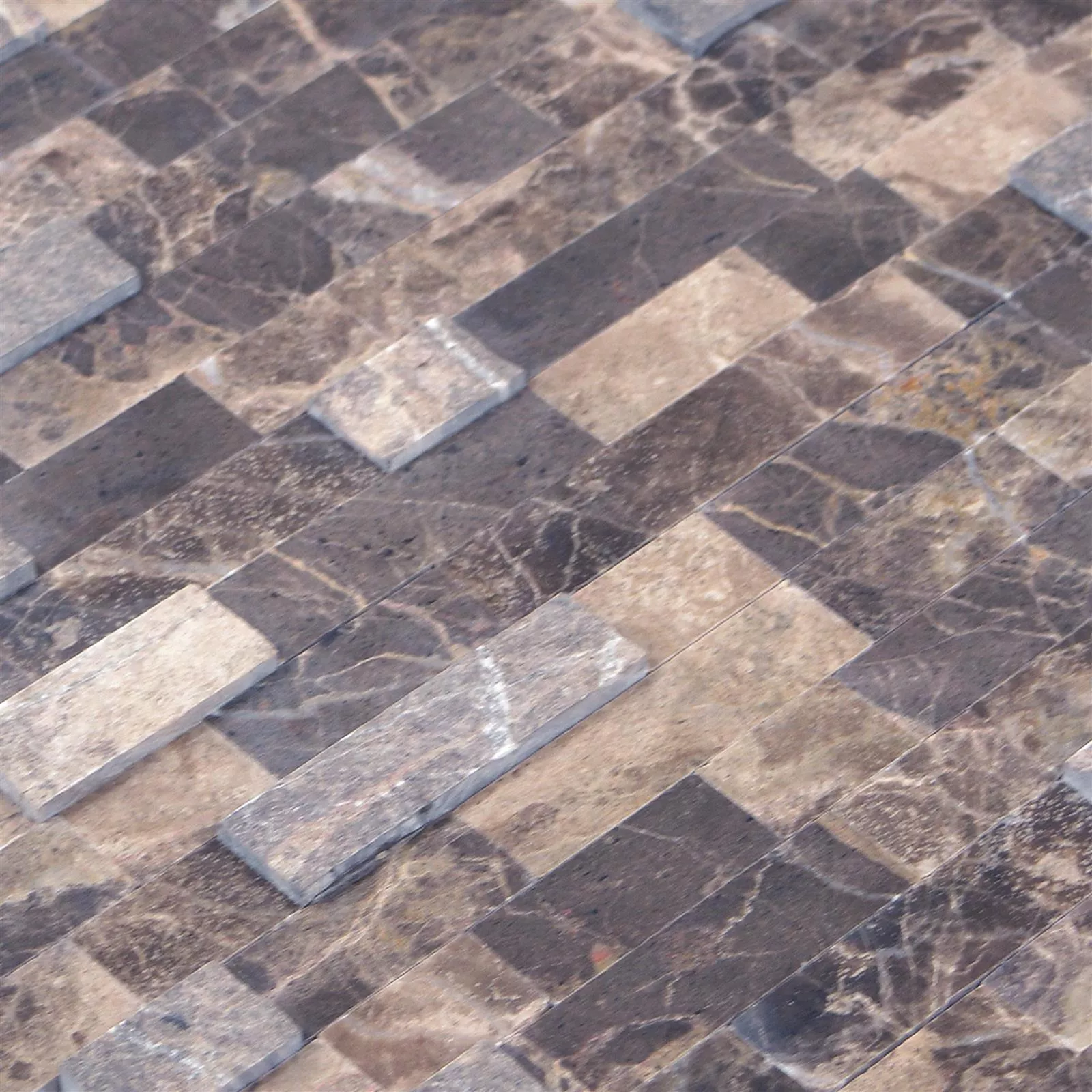 Prirodni Kamen Mramor Mozaik Pločice Johannesburg Smeđa