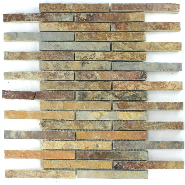 Mozaik Pločice Kvarcit Prirodni Kamen Multi Color Šarena Mix Stick
