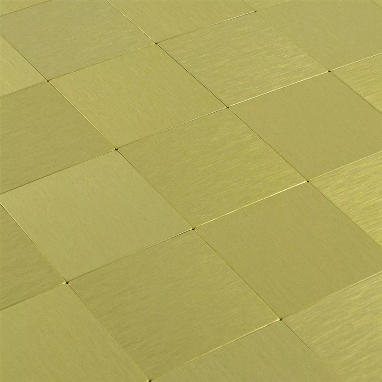 Uzorak iz Mozaik Pločice Metal Samoljepljiv Vryburg Zlatna Kvadrat 