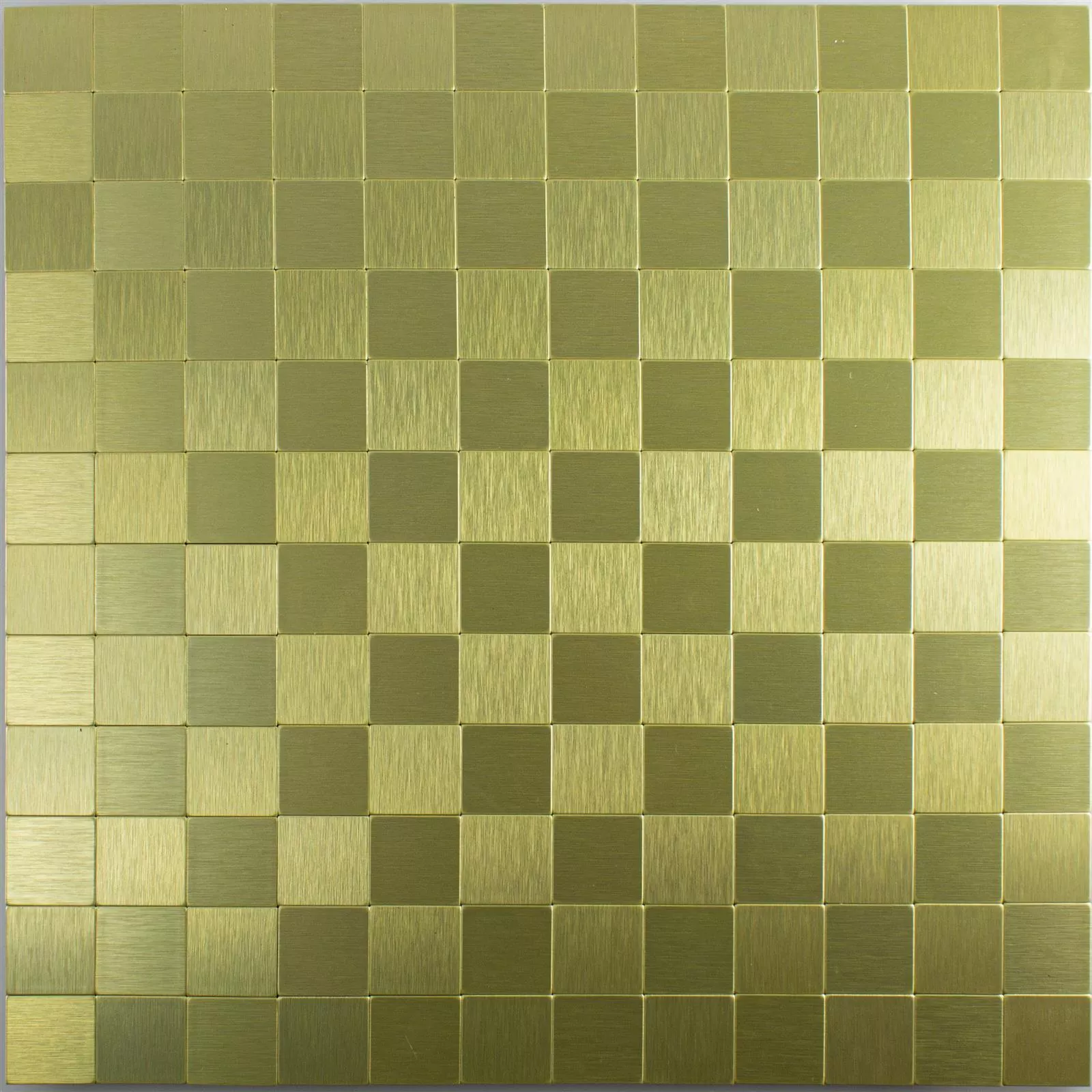 Uzorak iz Mozaik Pločice Metal Samoljepljiv Vryburg Zlatna Kvadrat 