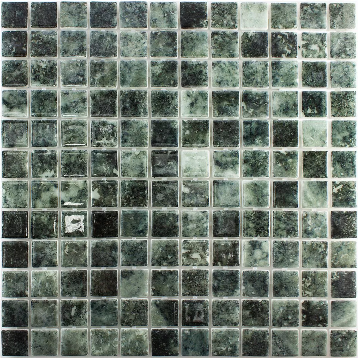 Mozaik Staklo Za Bazene Baltic Crna 25x25mm