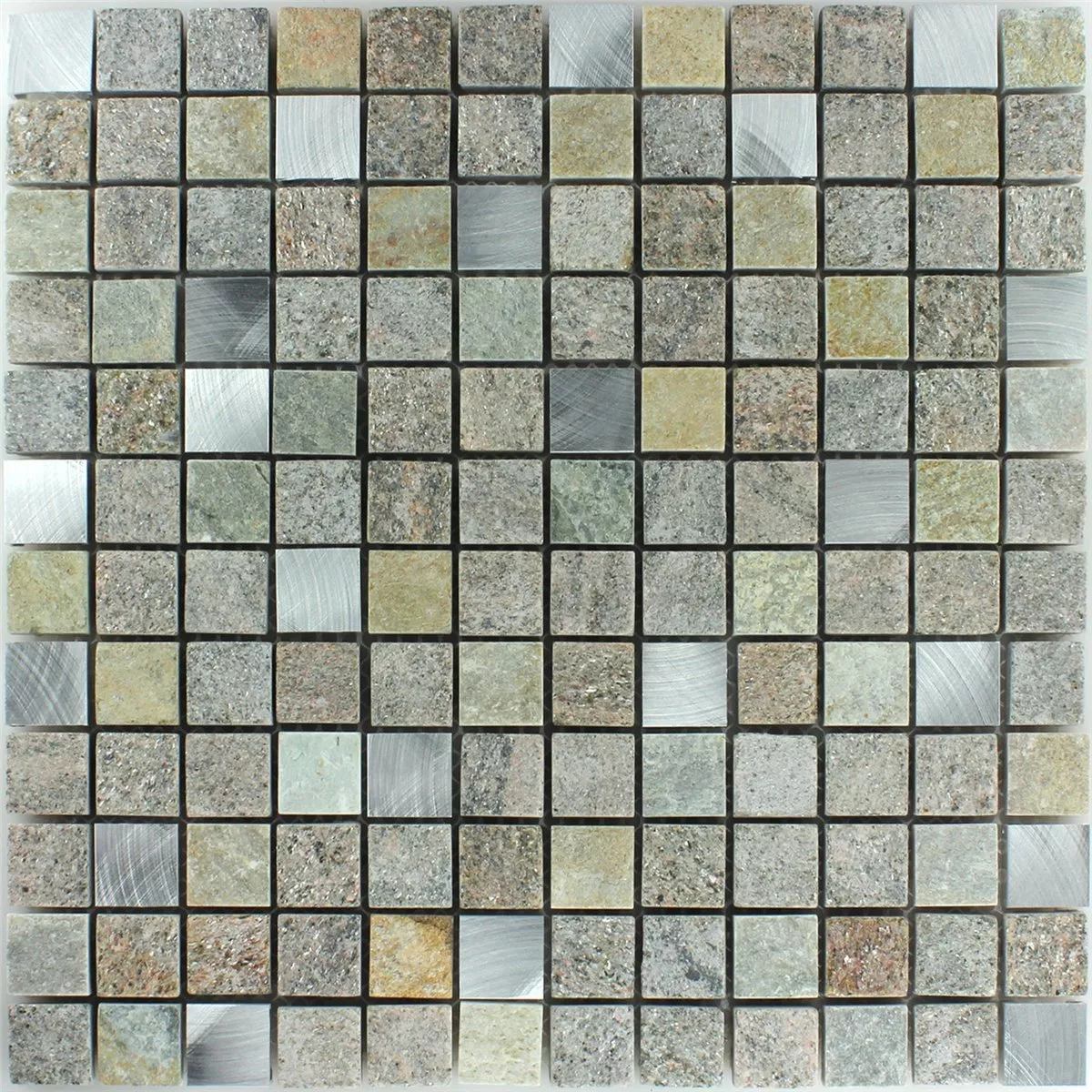 Uzorak Mozaik Pločice Kvarcit Alu Prirodni Kamen 