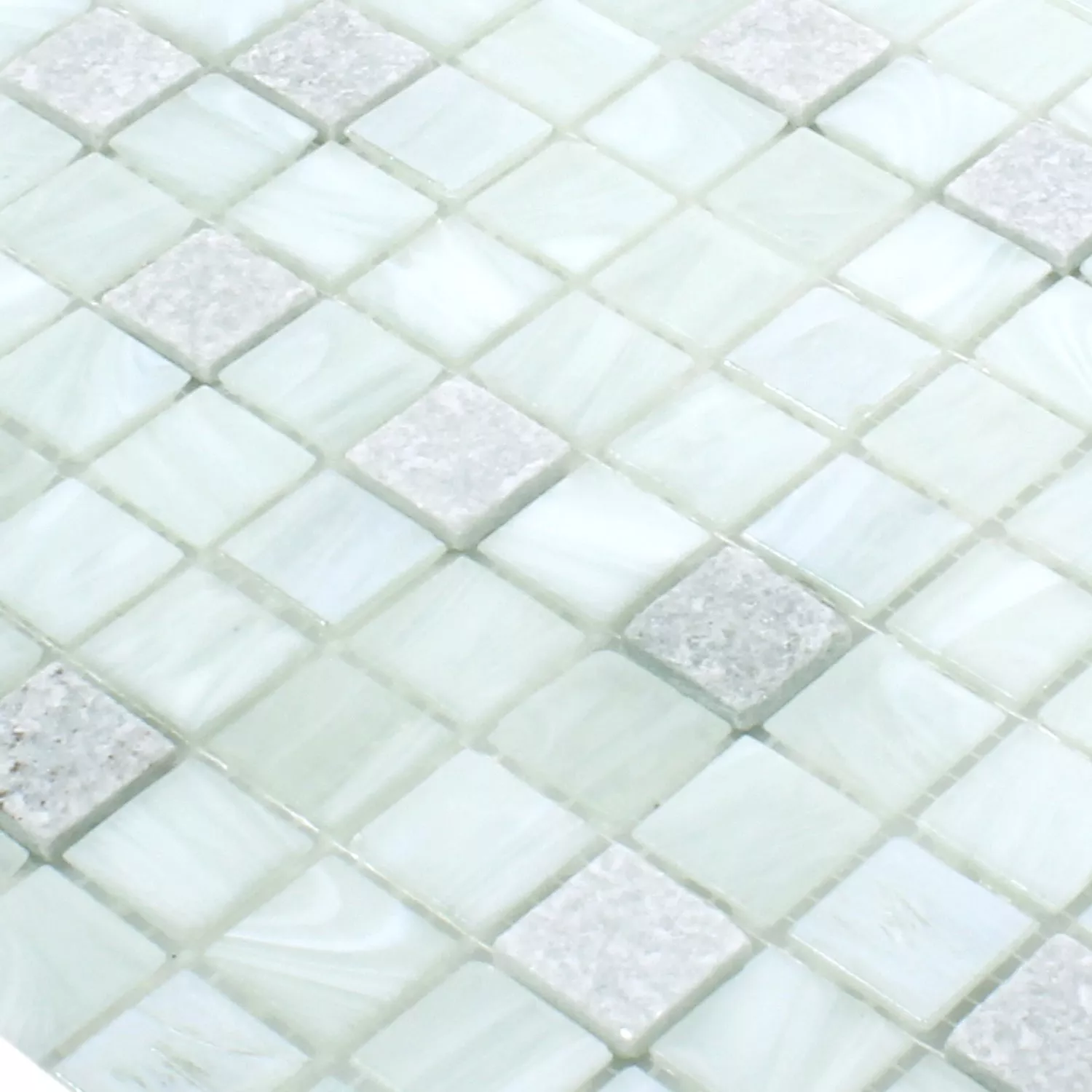 Mozaik Staklo Prirodni Kamen Daily Rush Bijela Cream