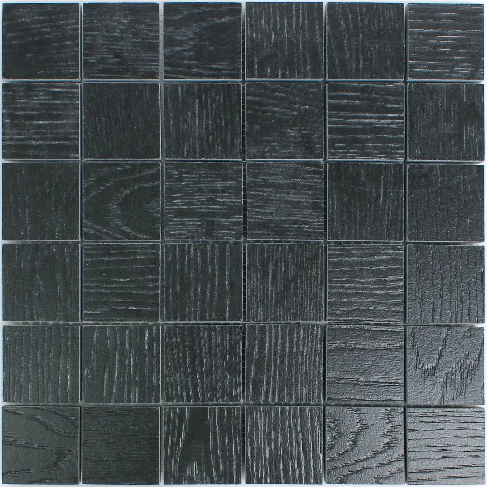 Uzorak Keramički Mozaik Olympic Imitacija Drva Crna Kvadrat R10/B