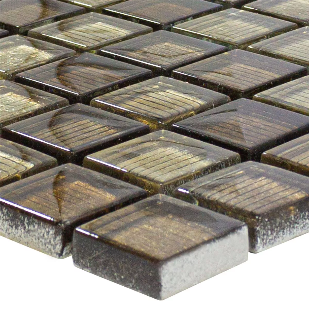 Stakleni Mozaik Pločice Tyson Strukturiran Bronca