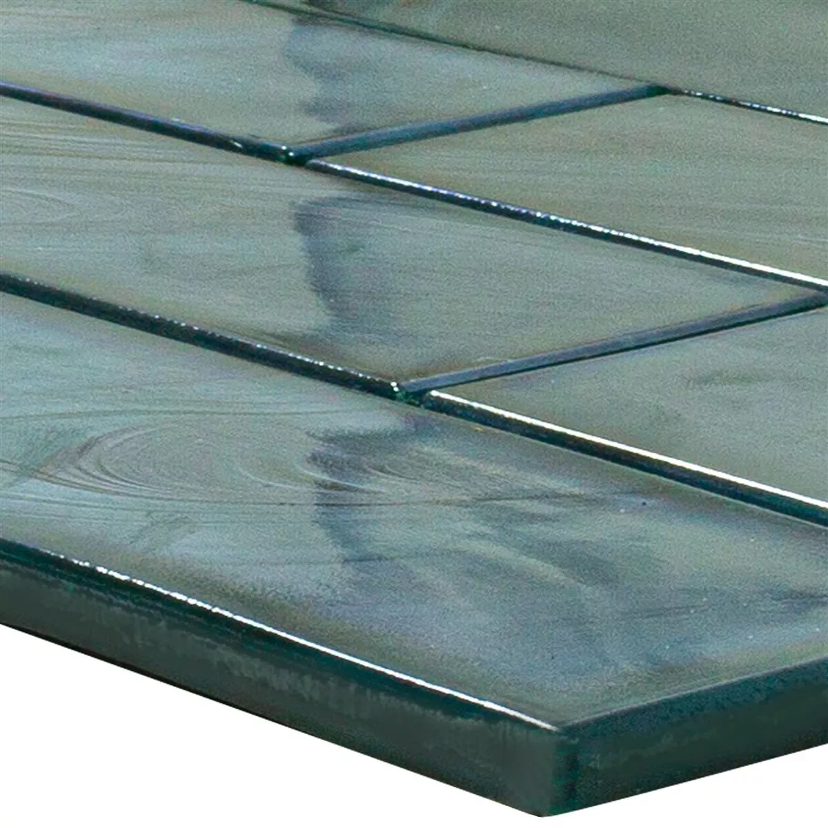 Stakleni Mozaik Pločice Andalucia Brick Morsko Zelena Stakleni Mozaik Pločice Andalucia Brick Morsko Zelena