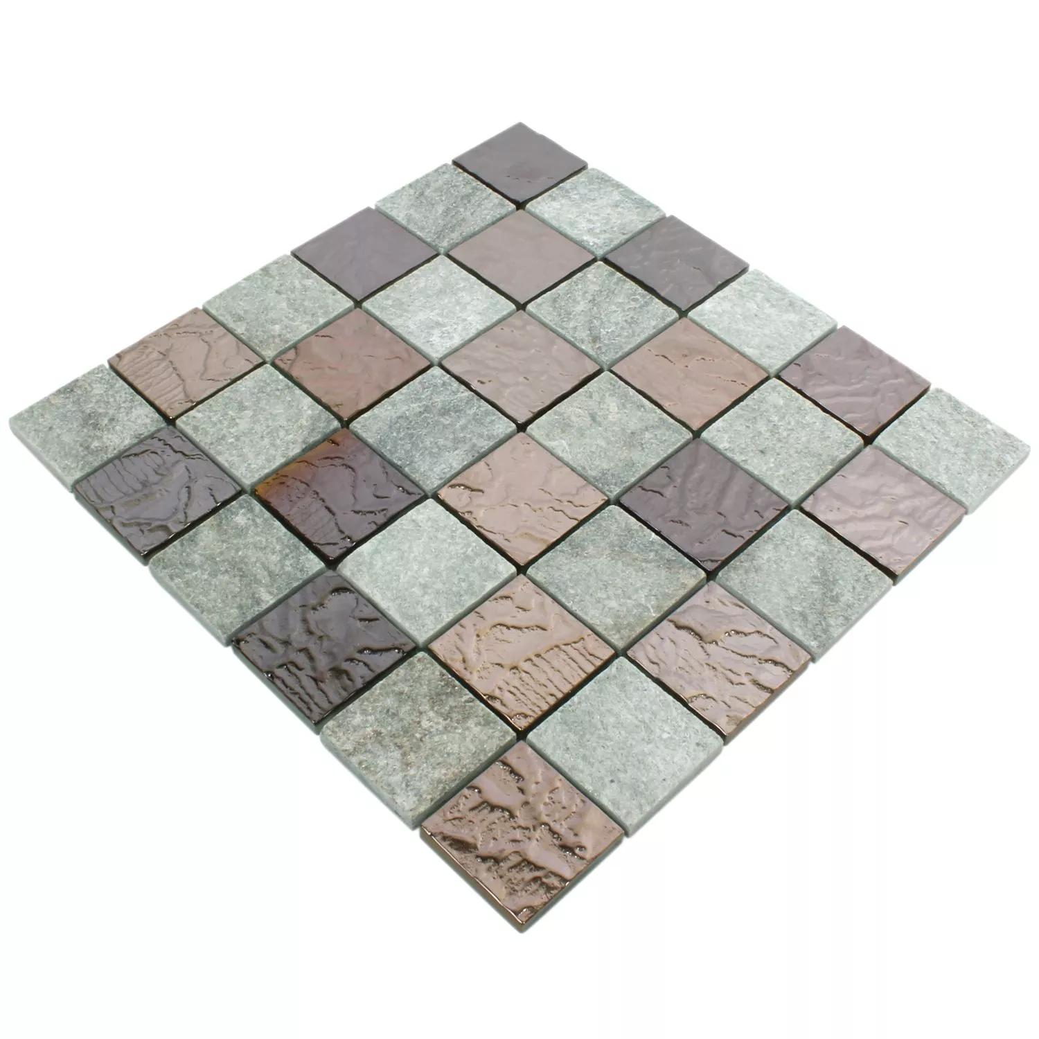 Mozaik Pločice Sheldrake Siva Bakar