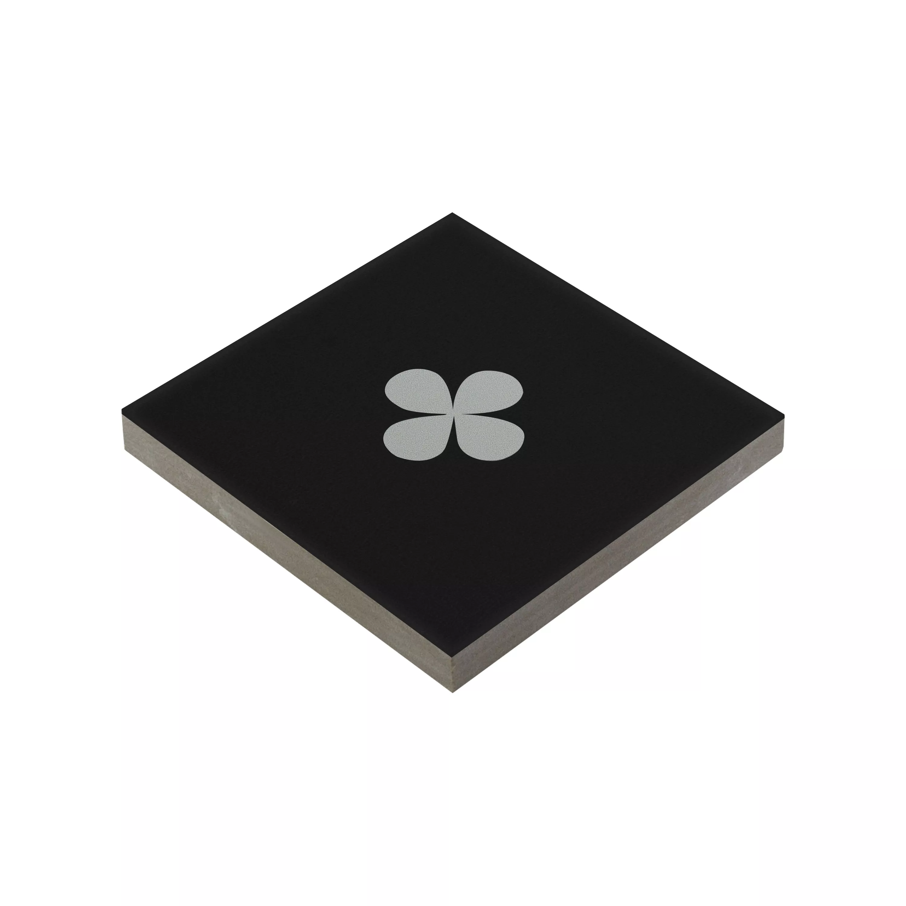 Gres Porculanske Pločice Pločice Genexia Crna Bijela Decor 1 Element Mozaika  4,6x4,6cm