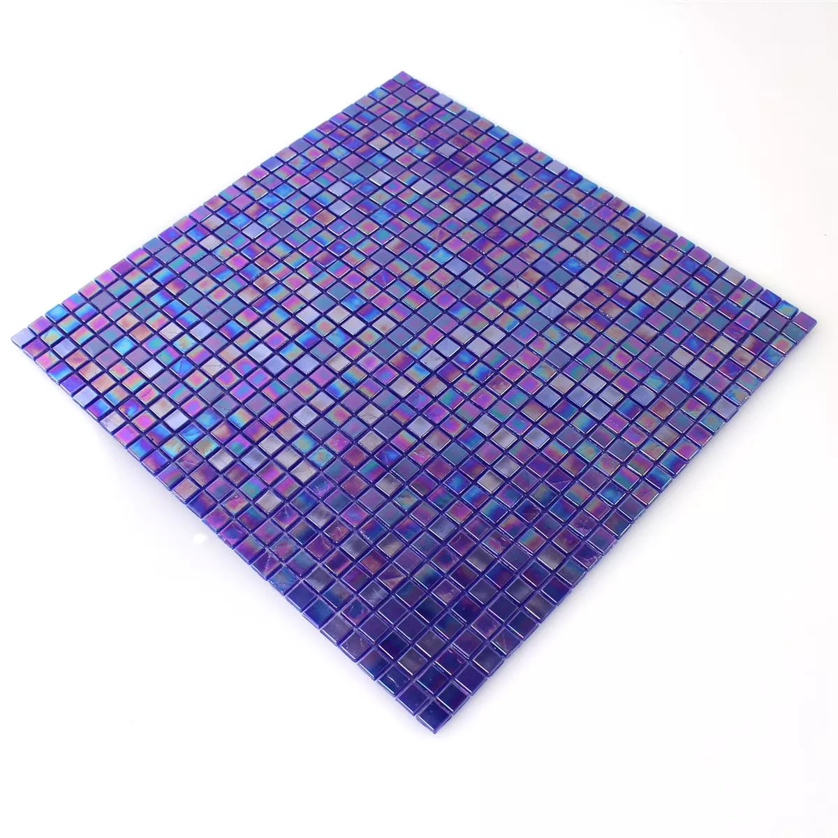 Uzorak Stakleni Mozaik Pločice Efekt Sedefa Plava Uni