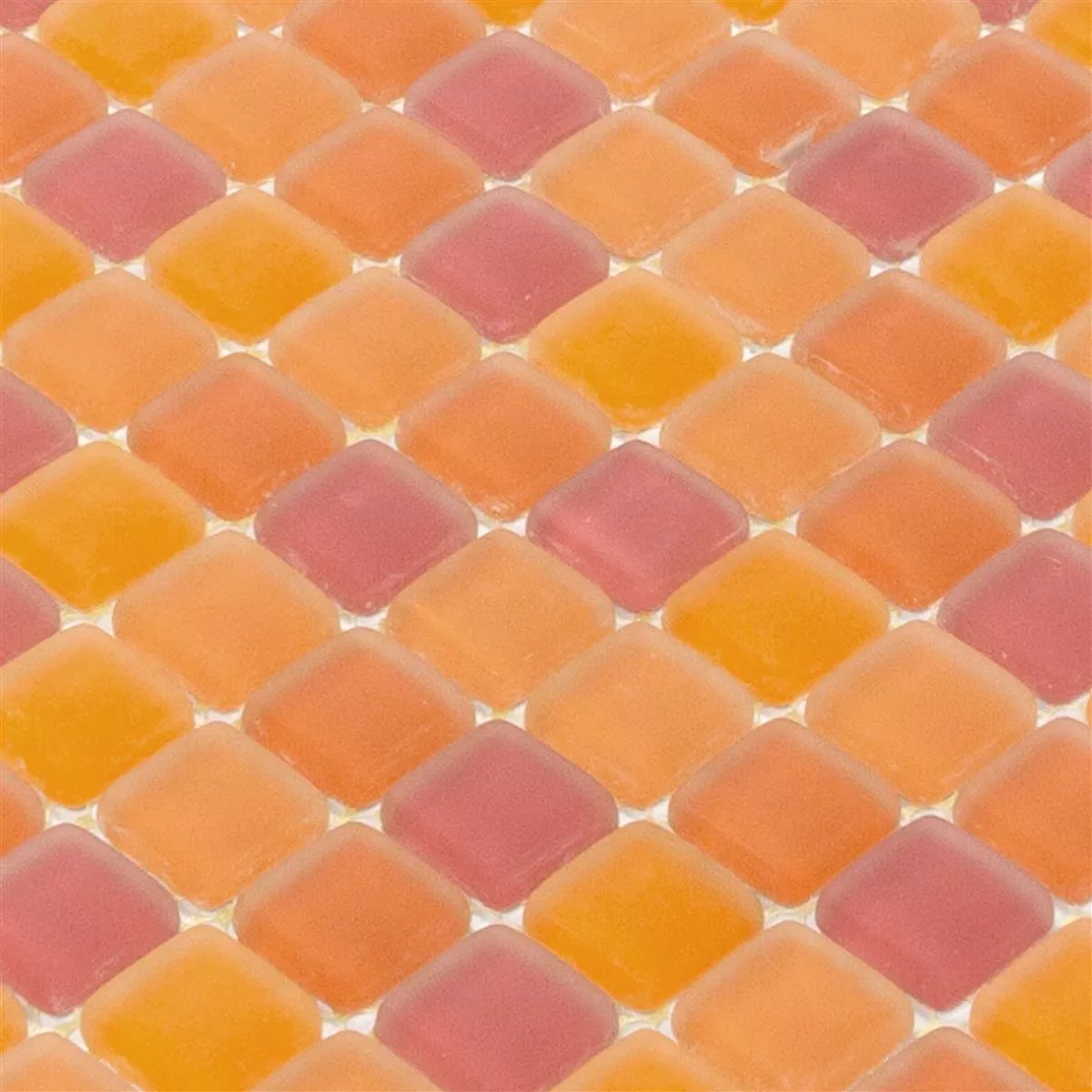 Stakleni Mozaik Pločice Ponterio Frosted Narančasta Mix