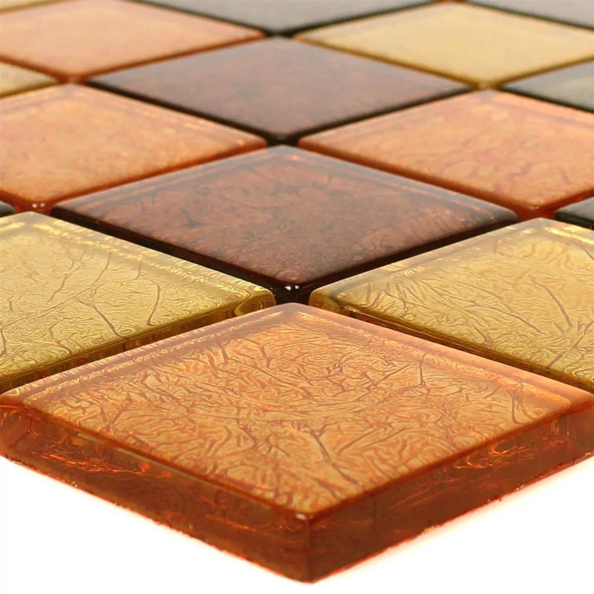 Stakleni Mozaik Pločice Curlew Žuta Narančasta 48