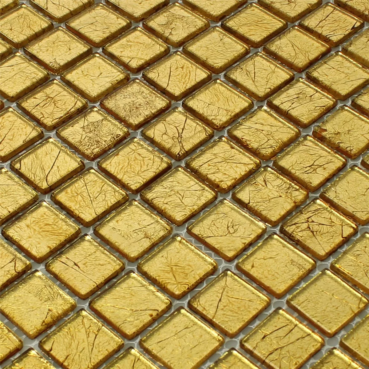 Uzorak Stakleni Mozaik Pločice Kristal Zlatna Struktura