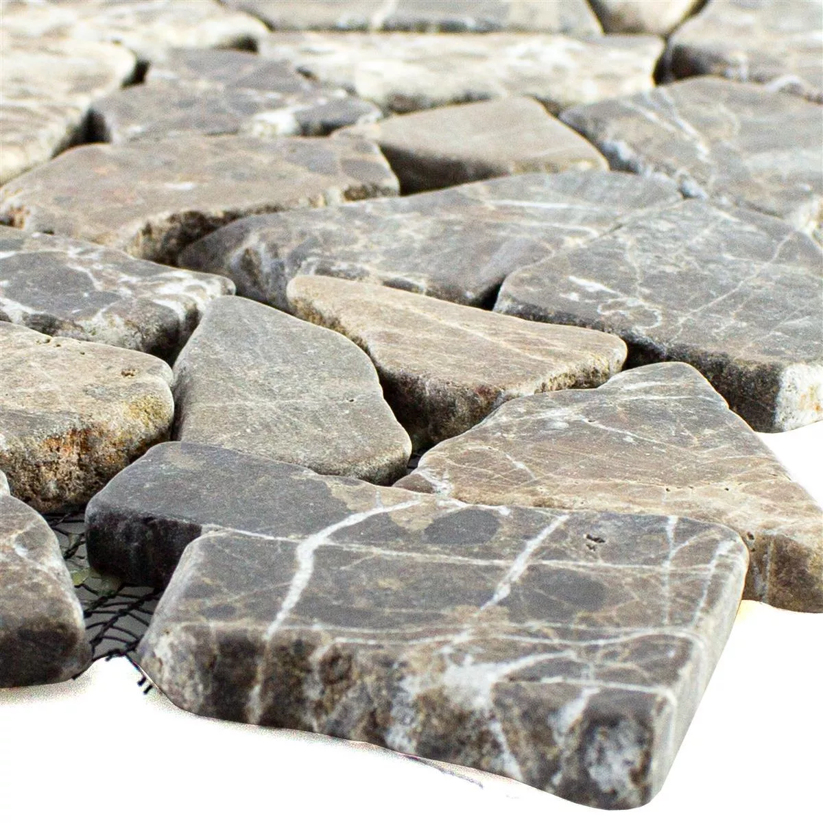 Lomljeni Mramor Pločice Od Prirodnog Kamena Poseidon Castanao Lomljeni Mramor Pločice Od Prirodnog Kamena Poseidon Castanao