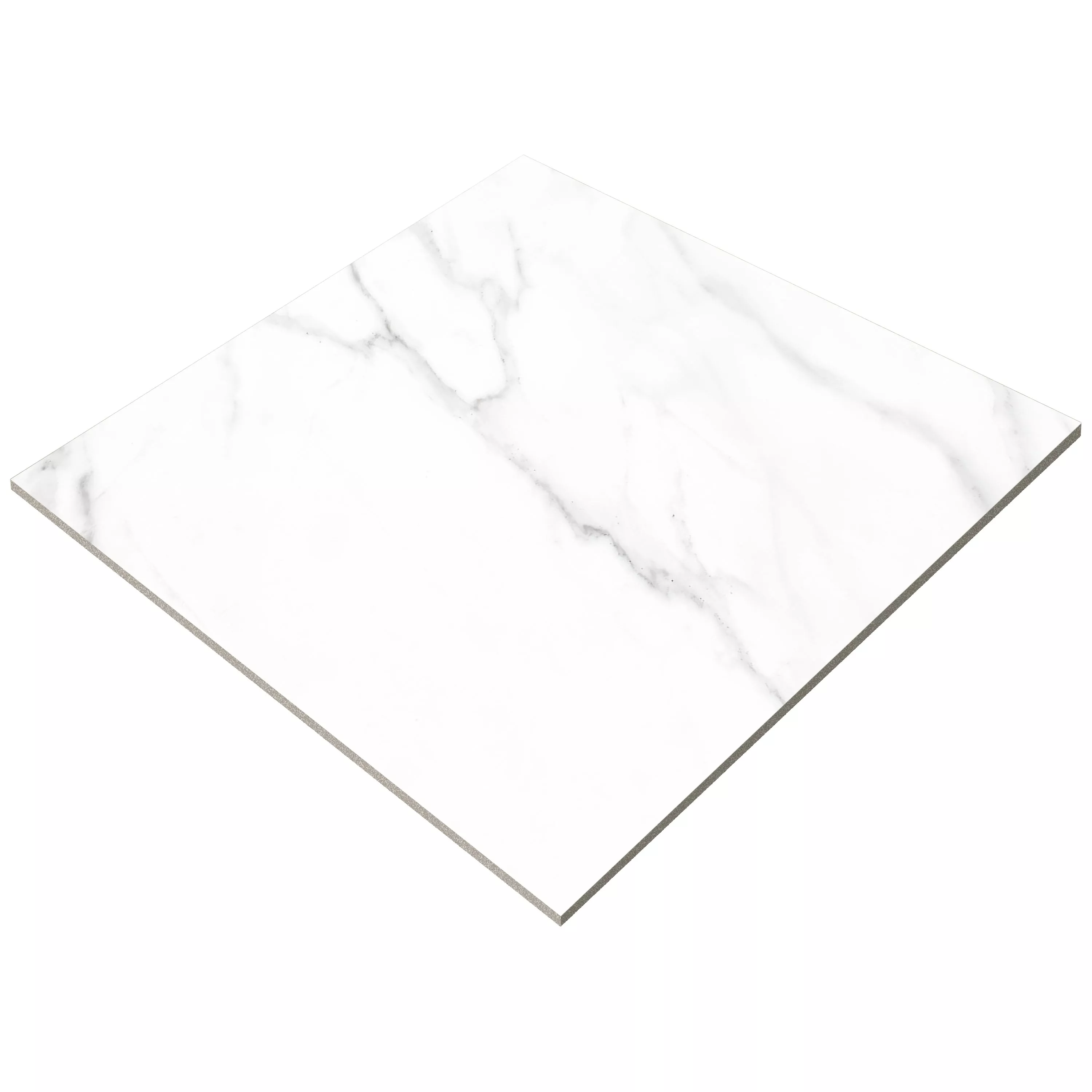 Podne Pločice Arcadia Imitacija Mramora Poliran Bijela 60x60cm