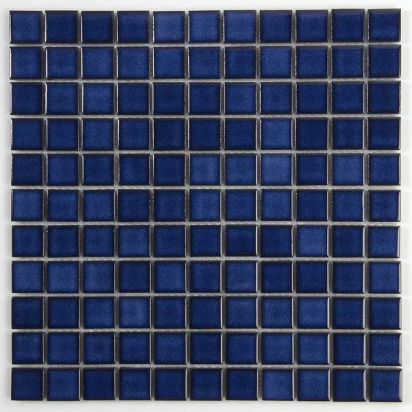 Uzorak Keramičke Pločice Od Mozaika  Plave Boje