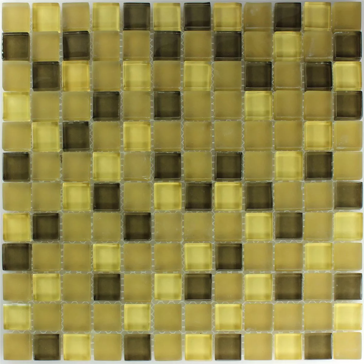 Stakleni Mozaik Pločice Yellow 23x23x8mm