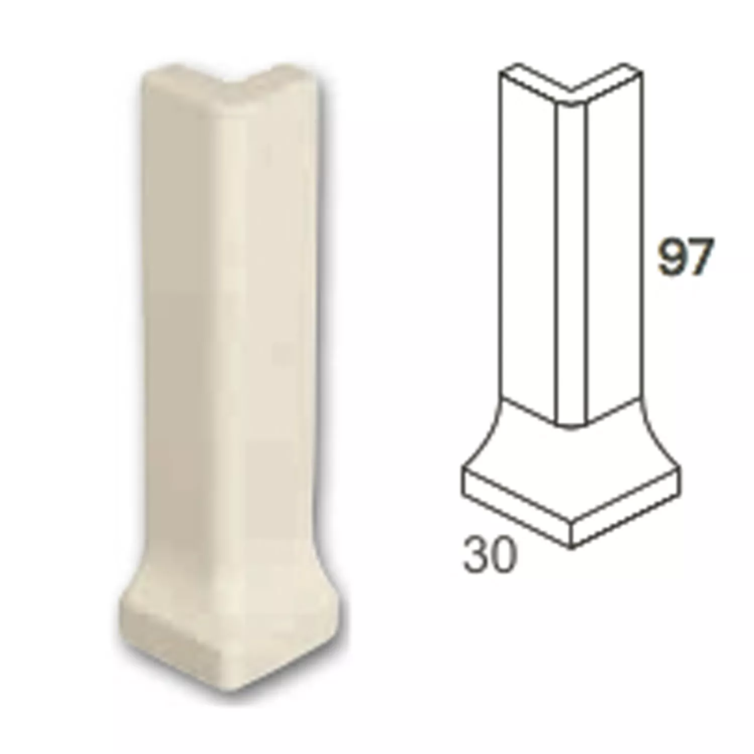 Vanjski Kut Sitno Zrno Pločica Antracit 10x3cm Vanjski Kut Sitno Zrno Pločica Antracit 10x3cm