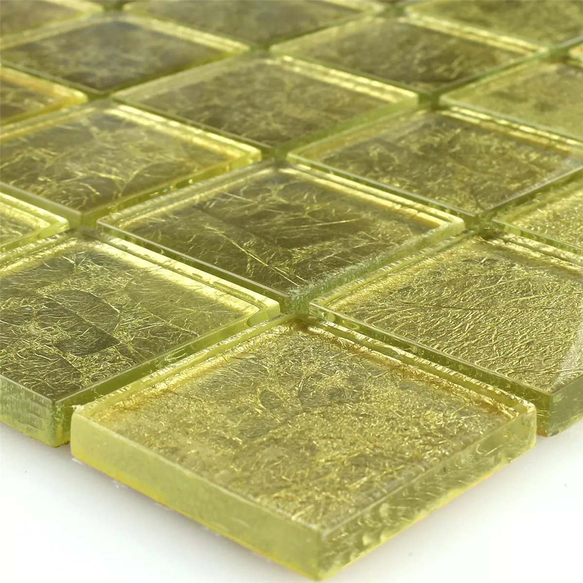 Stakleni Mozaik Pločice Zlatna Metal Svjetlo