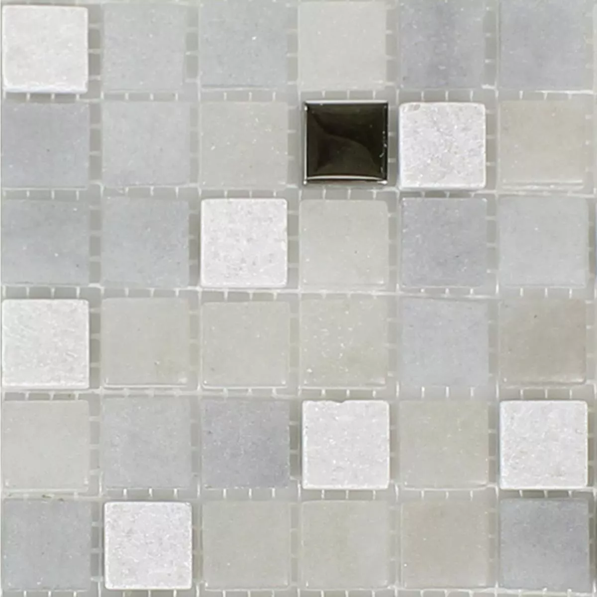 Uzorak Mozaik Pločice Staklo Prirodni Kamen Mix Freyland Siva