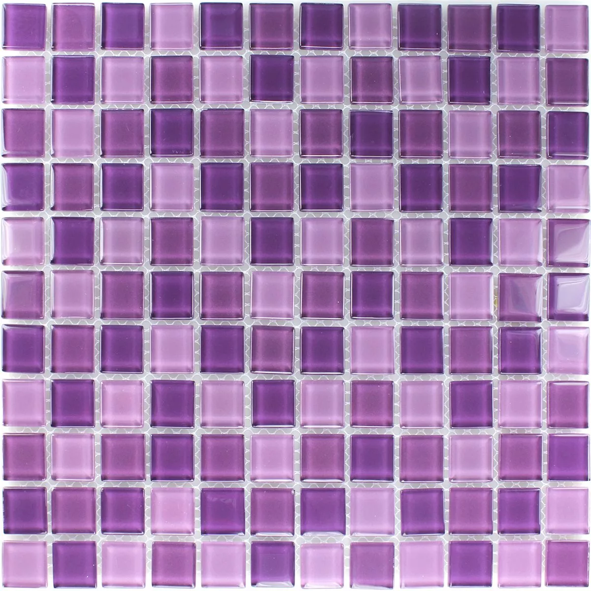 Stakleni Mozaik Pločice Lila Mix 25x25x4mm