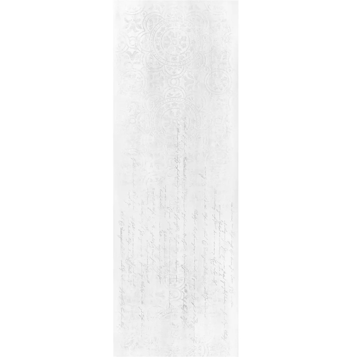 Zidne Pločica Anderson Prirodni rub 30x90cm Bijela Dekoracija