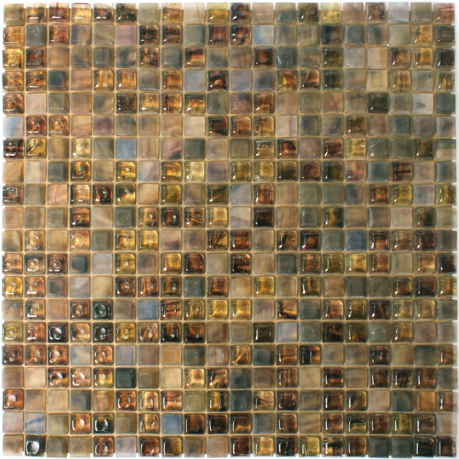 Staklo Bazen Mozaik Pločice Pergamon Smeđa